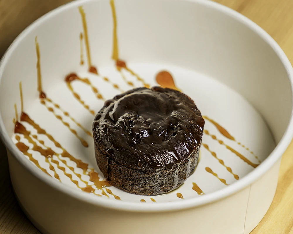 Fondant au chocolat et caramel